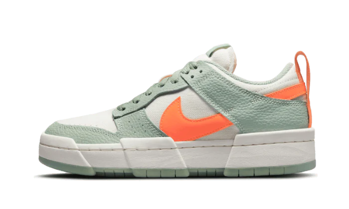 Overkicks - Nike Dunk Low Disrupt Sea Glass Hyper Crimson (DJ3077-001) - vista lateral