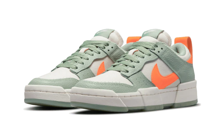 Overkicks - Nike Dunk Low Disrupt Sea Glass Hyper Crimson (DJ3077-001) - vista trasera