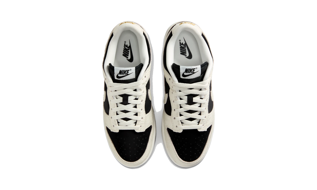 Overkicks - Nike Dunk Low Embossed Black Sail (IF3944-001) - vista superior
