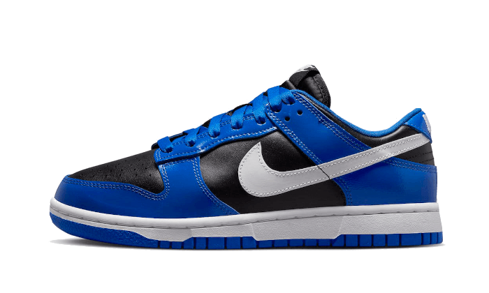Overkicks - Nike Dunk Low Essential Game Royal Black White (DQ7576-400) - vista lateral