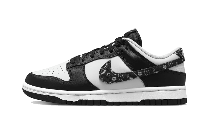 Overkicks - Nike Dunk Low Essential Paisley Pack Black (DH4401-100) - vista lateral