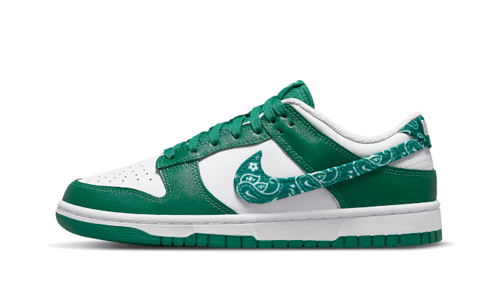 Overkicks - Nike Dunk Low Essential Paisley Pack Green (DH4401-102) - vista lateral