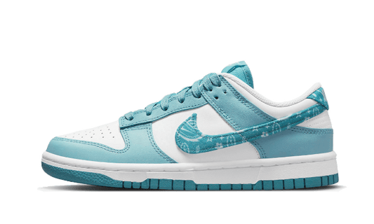 Overkicks - Nike Dunk Low Essential Paisley Pack Worn Blue (DH4401-101) - vista lateral