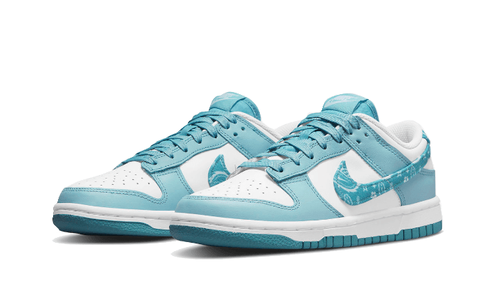 Overkicks - Nike Dunk Low Essential Paisley Pack Worn Blue (DH4401-101) - vista trasera