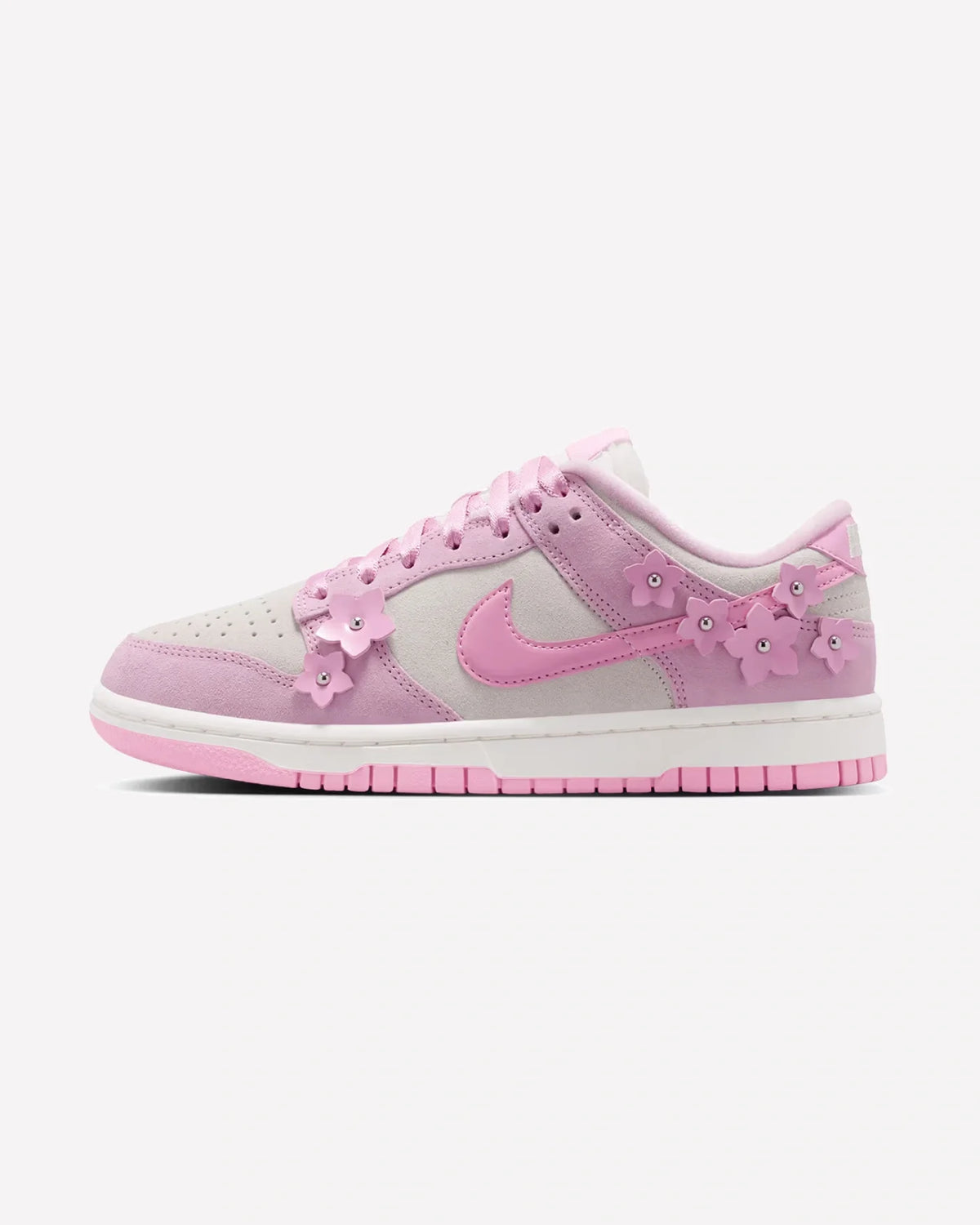 Overkicks - Nike Dunk Low Femme Pink Flower (Womens) (IV4726-600) - vista lateral