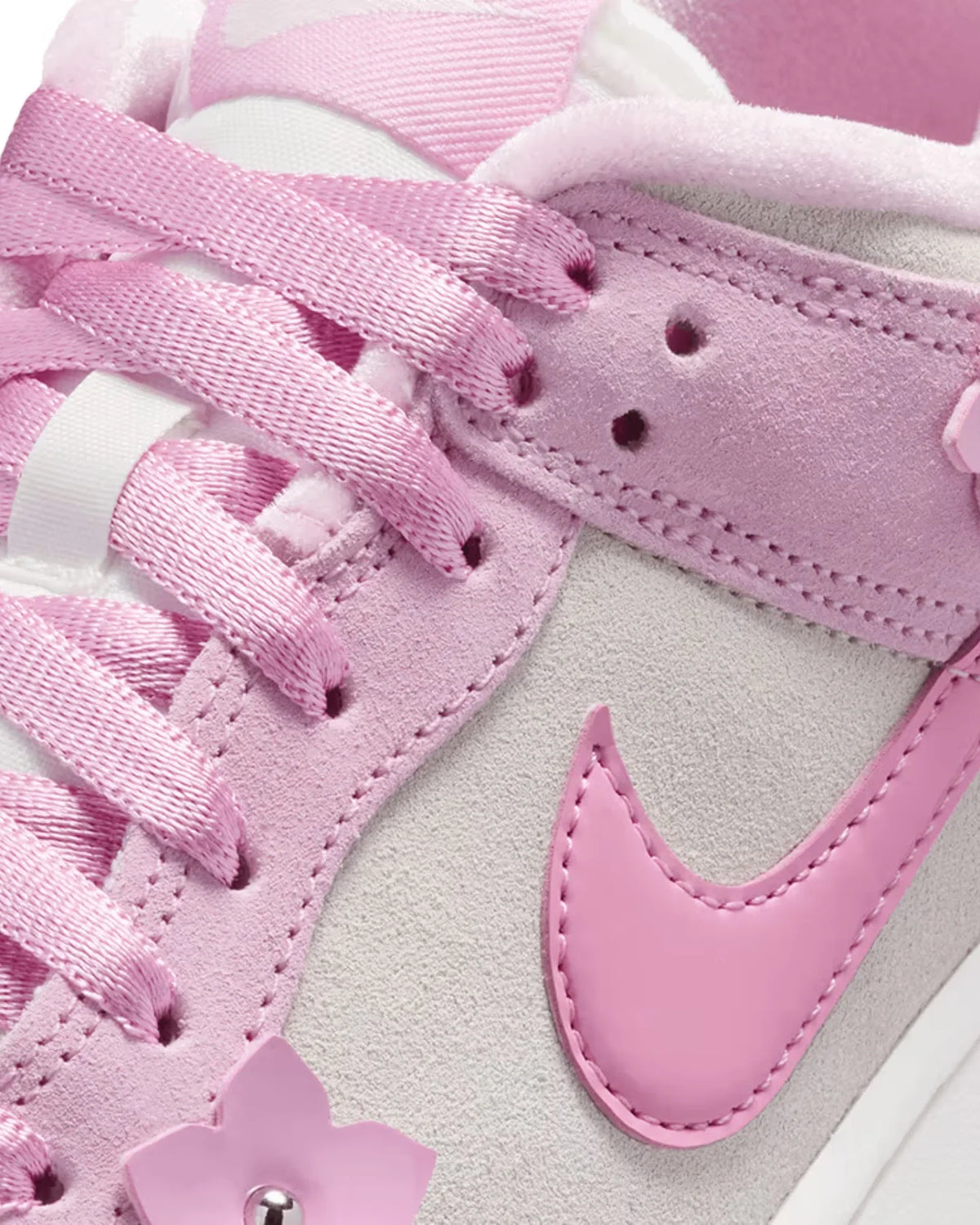 Overkicks - Nike Dunk Low Femme Pink Flower (Womens) (IV4726-600) - vista superior