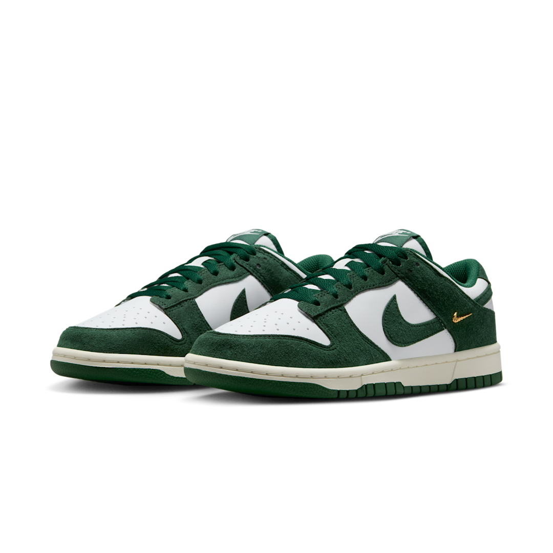 Overkicks - Nike Dunk Low Gorge Green Gold Mini Swoosh (IB4417-100) - vista trasera