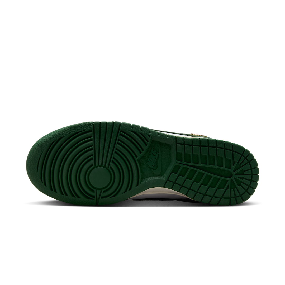 Overkicks - Nike Dunk Low Gorge Green Gold Mini Swoosh (IB4417-100) - detalle suela