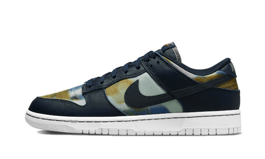 Overkicks - Nike Dunk Low Graffiti Navy (DM0108-400) - vista lateral
