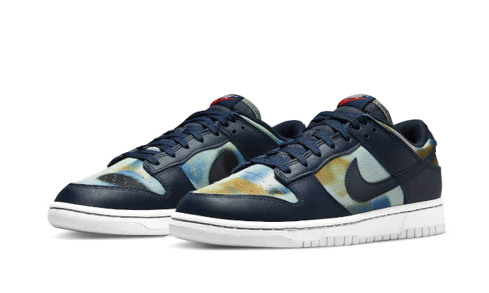 Overkicks - Nike Dunk Low Graffiti Navy (DM0108-400) - vista trasera