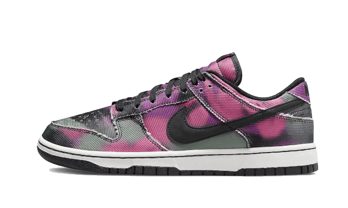 Overkicks - Nike Dunk Low Graffiti Pink (DM0108-002) - vista lateral
