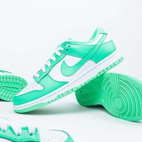Overkicks - Nike Dunk Low Green Glow (DD1503-105) - detalle lateral interior