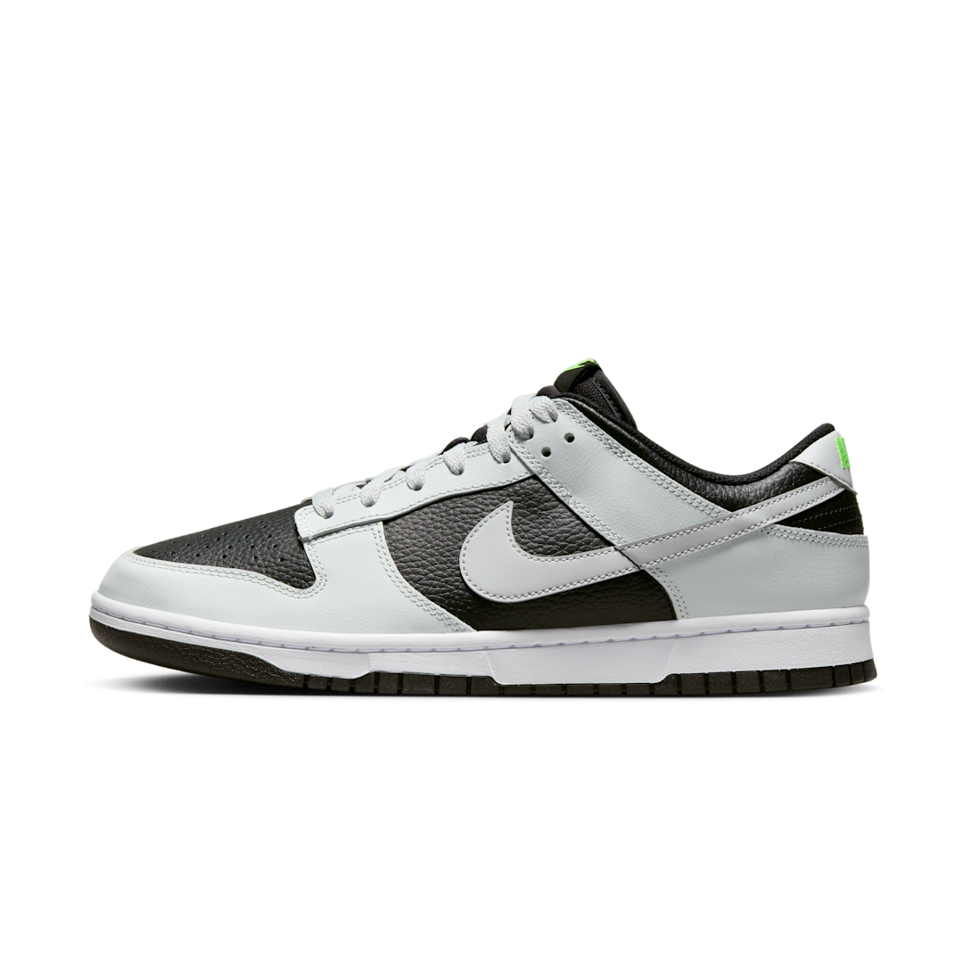 Overkicks - Nike Dunk Low Grey Panda Volt (FD9756-001) - vista lateral