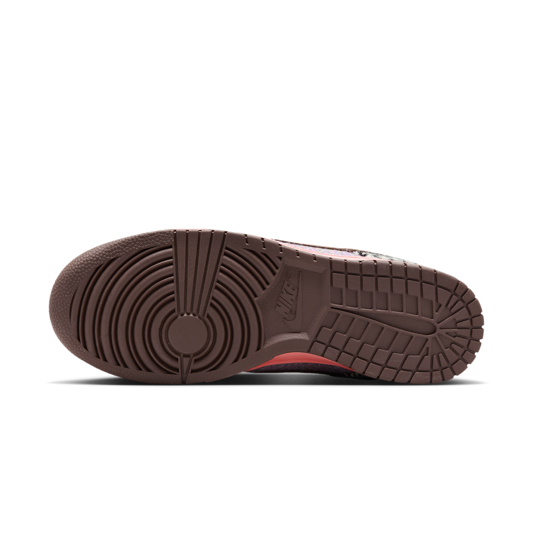 Overkicks - Nike Dunk Low Harris Tweed Purple Pink (HQ5036-902) - detalle suela