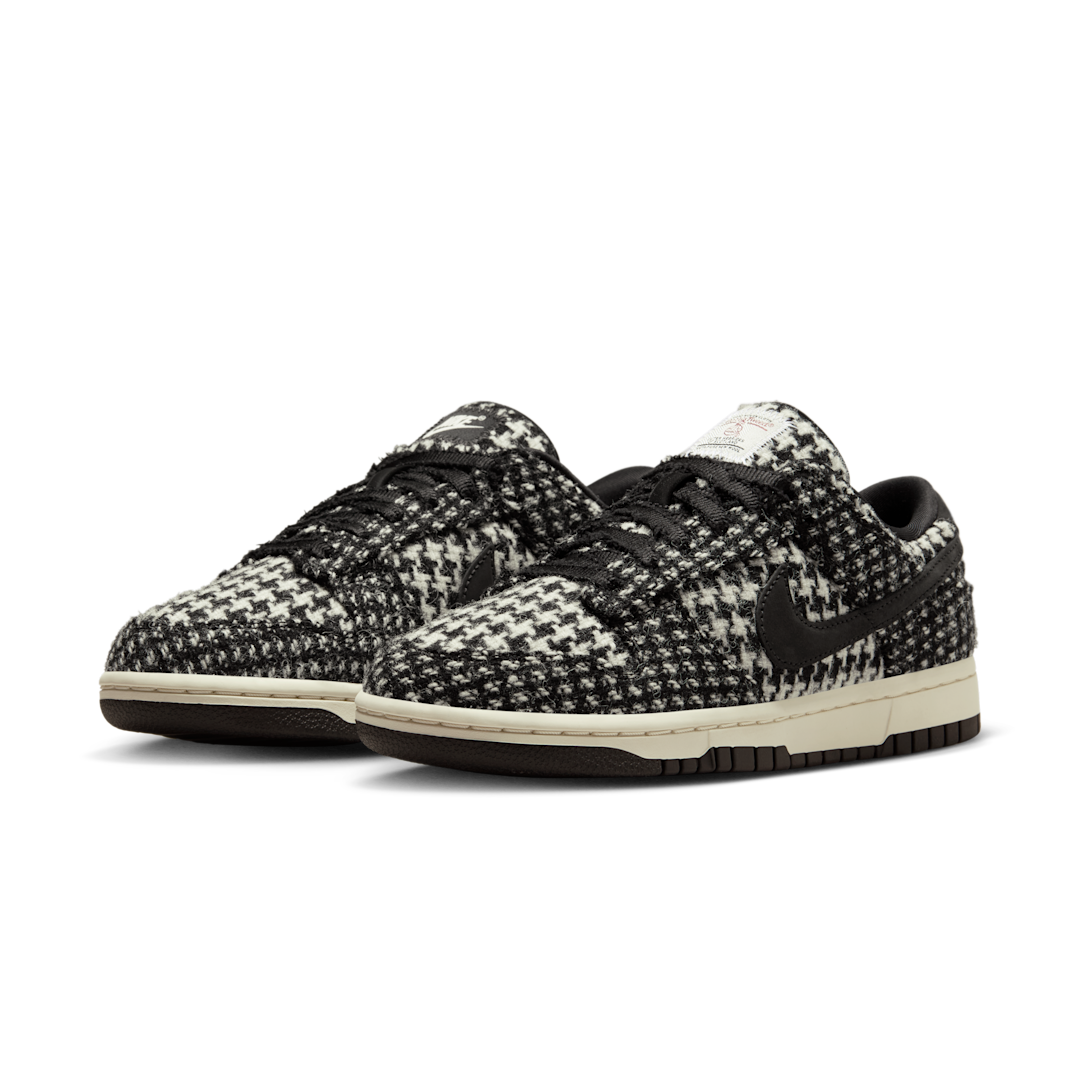 Overkicks - Nike Dunk Low Harris Tweed White Black Multi (HQ5036-901) - vista trasera