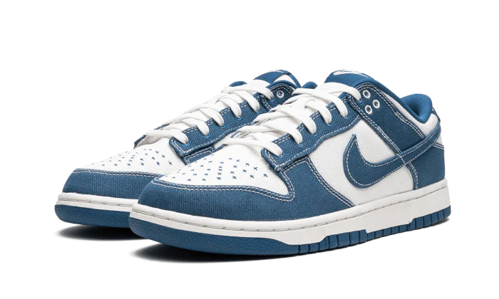 Overkicks - Nike Dunk Low Industrial Blue Sashiko (DV0834-101) - vista trasera