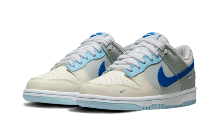 Overkicks - Nike Dunk Low Ivory Hyper Royal (GS) (FB1843-141) - imagen 3