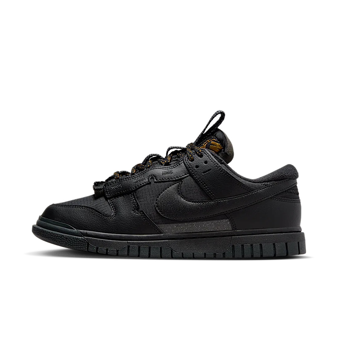 Overkicks - Nike Dunk Low Jumbo Black Bronzine (FB8894-001) - vista lateral