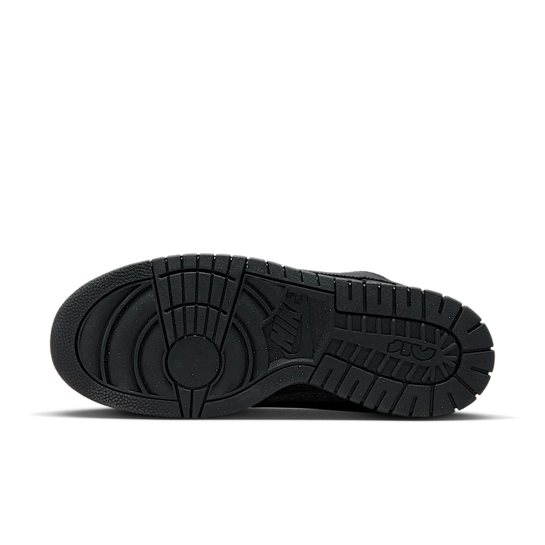 Overkicks - Nike Dunk Low Jumbo Black Bronzine (FB8894-001) - detalle suela