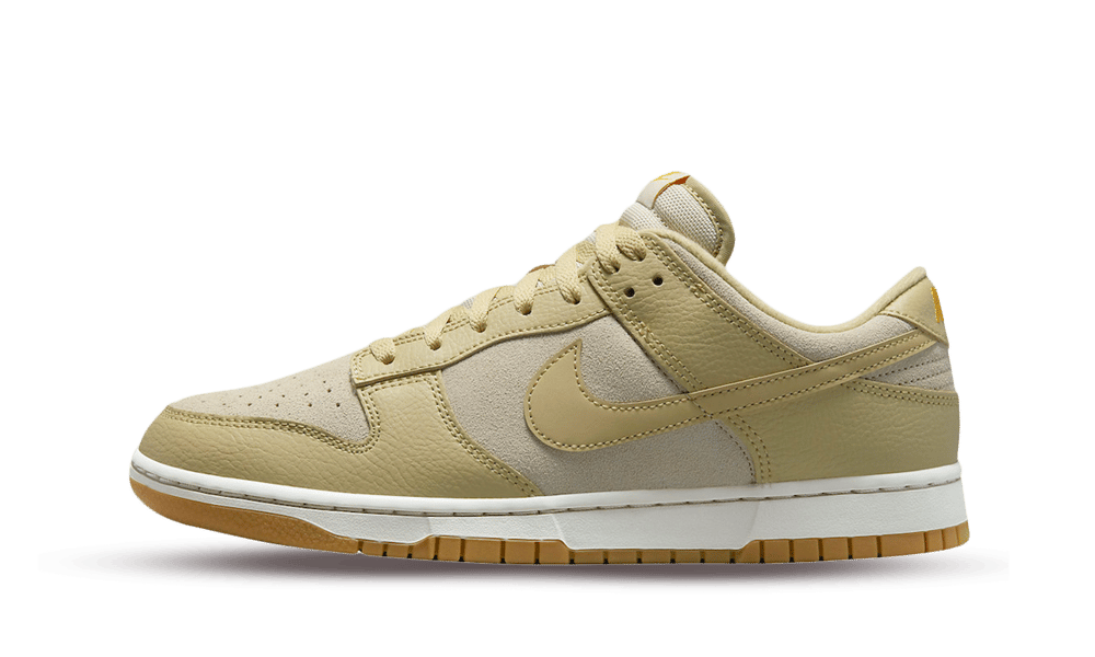 Overkicks - Nike Dunk Low Khaki Suede Gum (DZ4513-200) - vista lateral