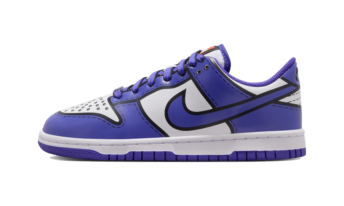 Overkicks - Nike Dunk Low LEGO White Bright Concord (GS) (IF2117-102) - vista lateral