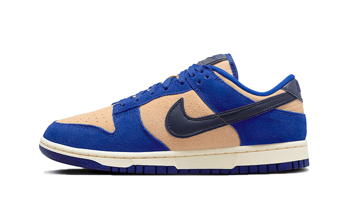 Overkicks - Nike Dunk Low LX Blue Suede (DV7411-400) - vista lateral