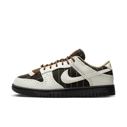 Overkicks - Nike Dunk Low LX Brogue Pinstripe (FV3642-010) - vista lateral