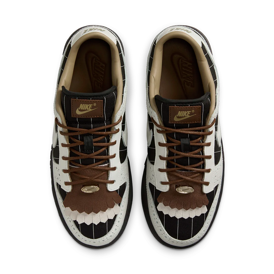 Overkicks - Nike Dunk Low LX Brogue Pinstripe (FV3642-010) - par completo