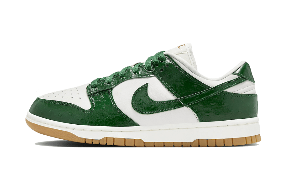 Overkicks - Nike Dunk Low LX Gorge Green Ostrich (FJ2260-002) - vista lateral