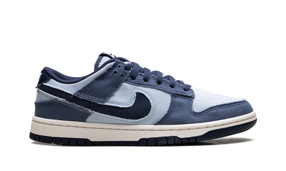Overkicks - Nike Dunk Low Light Armory Blue Denim (HF3141-400) - detalle talón