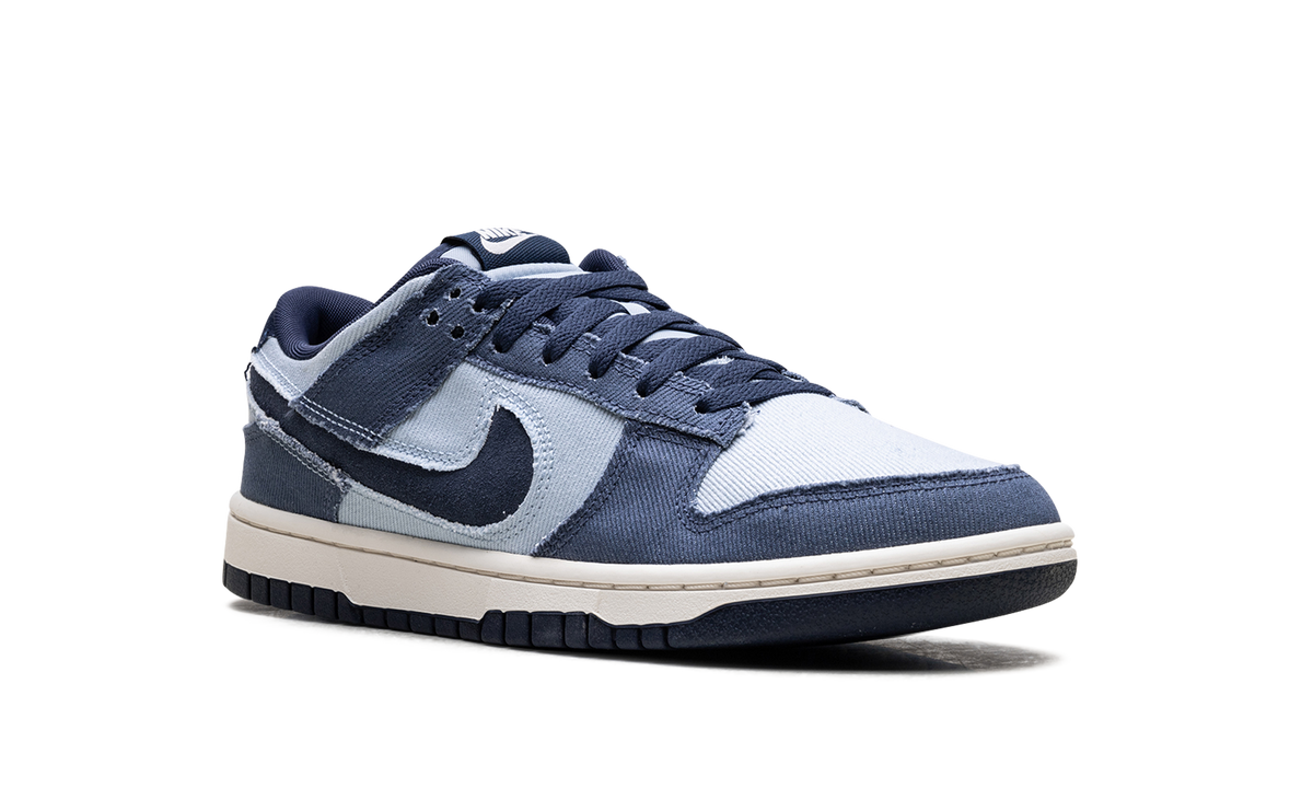 Overkicks - Nike Dunk Low Light Armory Blue Denim (HF3141-400) - detalle lateral interior