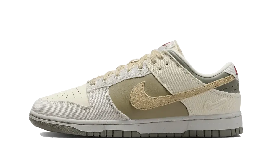 Overkicks - Nike Dunk Low Light Bone Dark Stucco (FZ4341-100) - vista lateral