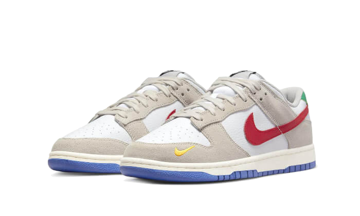 Overkicks - Nike Dunk Low Light Iron Ore Red Blue (DV3497-001) - vista trasera