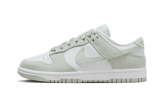 Overkicks - Nike Dunk Low Light Silver Corduroy (FN7658-100) - vista lateral