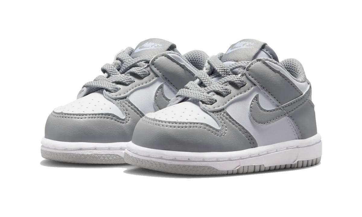 Overkicks - Nike Dunk Low Light Smoke Grey White (TD) (IU7767-123) - imagen 2