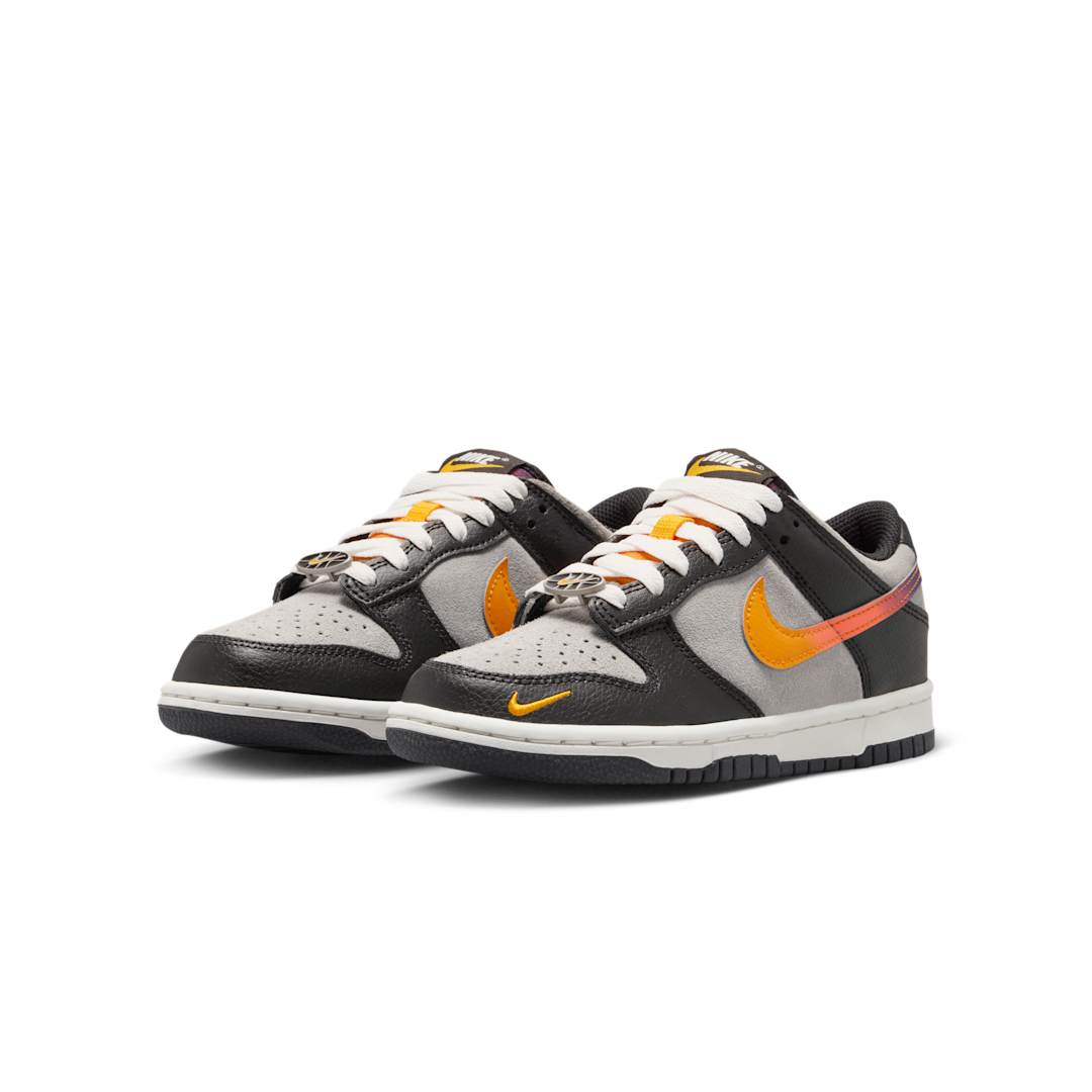 Overkicks - Nike Dunk Low Medium Grey Black Orange Peel (GS) (IQ0206-062) - imagen 2