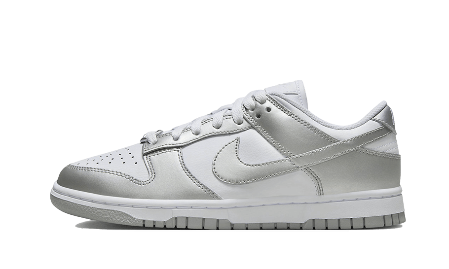 Overkicks - Nike Dunk Low Metallic Silver (FV1311-100) - vista lateral
