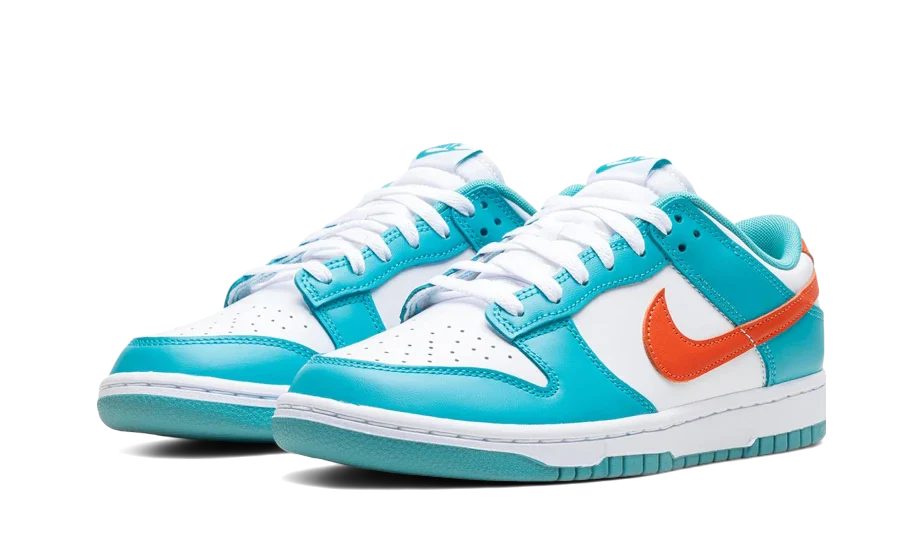 Overkicks - Nike Dunk Low Miami Dolphins (DV0833-102) - vista trasera