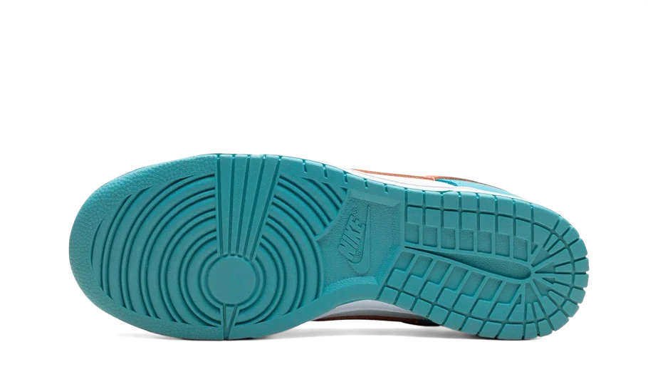 Overkicks - Nike Dunk Low Miami Dolphins (DV0833-102) - detalle suela