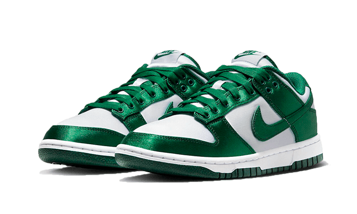 Overkicks - Nike Dunk Low Michigan State Satin (DX5931-100) - vista trasera
