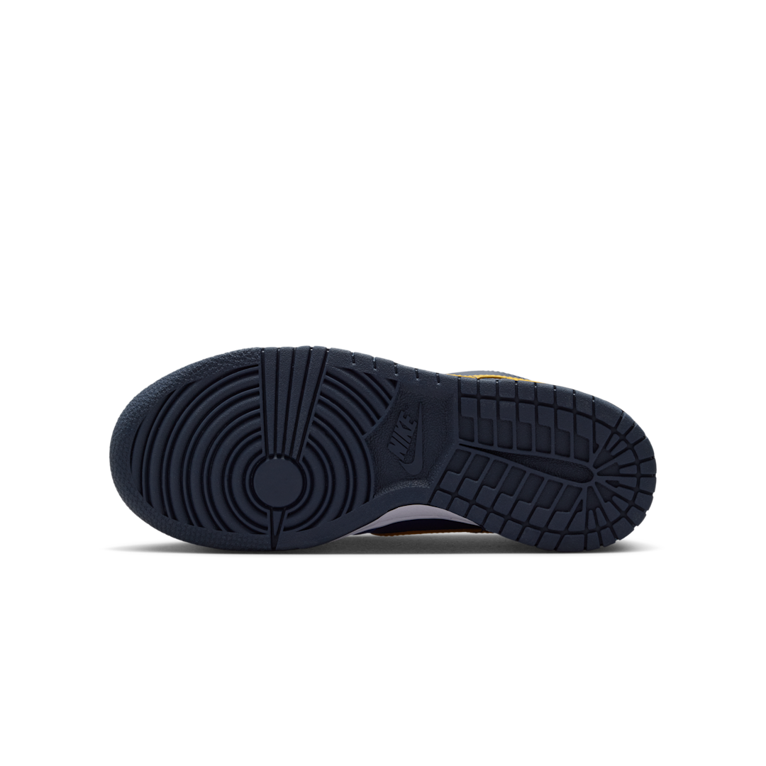 Overkicks - Nike Dunk Low Midnight Navy Obsidian Maize (FB9109-403) - detalle suela