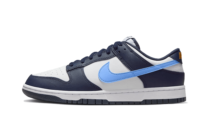 Overkicks - Nike Dunk Low Midnight Navy University Blue (FN7800-400) - vista lateral