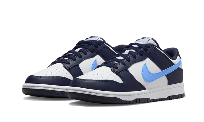 Overkicks - Nike Dunk Low Midnight Navy University Blue (FN7800-400) - vista trasera