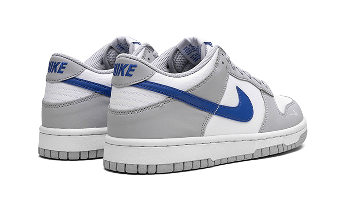 Overkicks - Nike Dunk Low Mini Swoosh Wolf Grey Game Royal (FN3878-001) - par completo