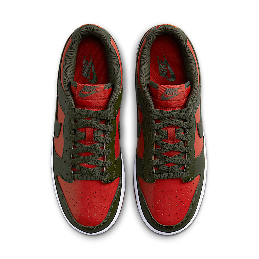 Overkicks - Nike Dunk Low Mystic Red Cargo Khaki (DV0833-600) - par completo