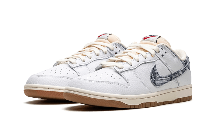 Overkicks - Nike Dunk Low New Americana Washed Denim (FN6881-100) - vista trasera