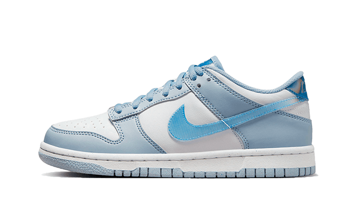 Overkicks - Nike Dunk Low Next Nature Blue Whisper Iridescent (FJ4668-400) - vista lateral