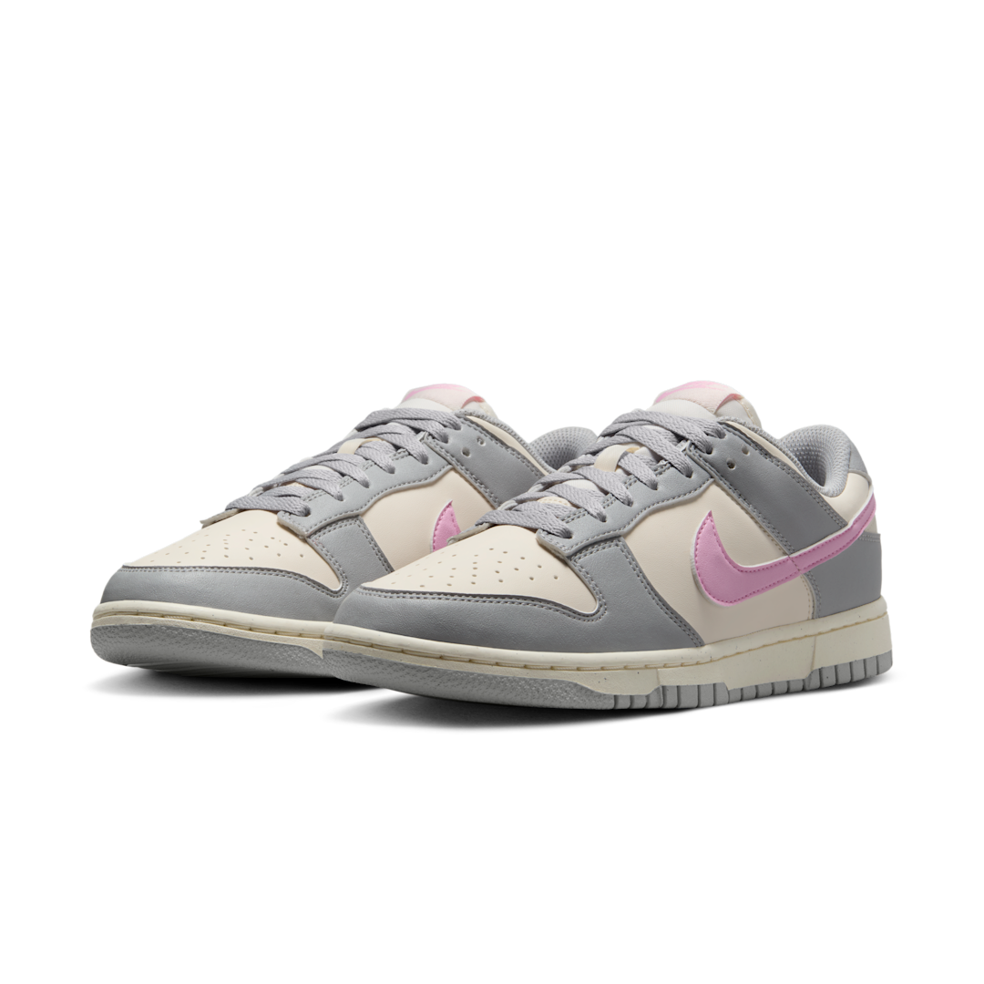Overkicks - Nike Dunk Low Next Nature Light Smoke Grey Pink Rise (DD1873-002) - vista trasera