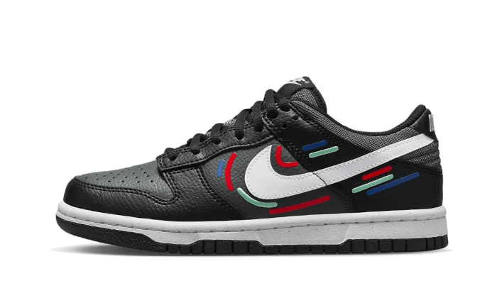 Overkicks - Nike Dunk Low Next Nature Marker Swoosh (FB8022-001) - vista lateral