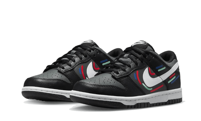 Overkicks - Nike Dunk Low Next Nature Marker Swoosh (FB8022-001) - vista trasera